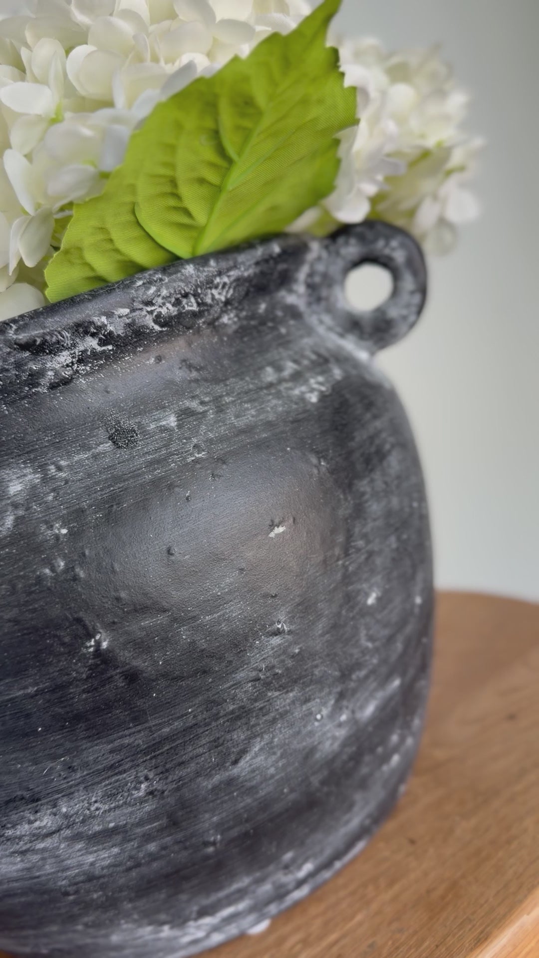 Round Textured Jug with Handles